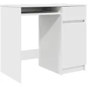 vidaXL Bureau blanc 86x49x76 cm Bois composite
