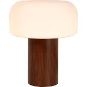 Lucide KENAN – Lampe de table – Ø 22 cm – 1xE14 – Aspect bois foncé