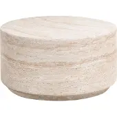 Beliani Table D'appoint Asierio Effet Travertin