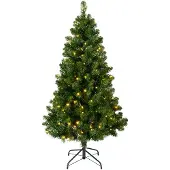 Everlands Sapin De Noël D'intérieur, Type Pin Impérial Avec Led, ø97 X 150 Cm