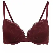 JOOP! Soutien-gorge ' Beautiful ' bordeaux / rouge foncé