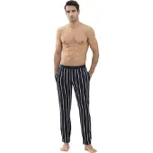 Mey Pantalon de pyjama bleu nuit / blanc