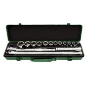 Toptul Clé à douillerait 1/2 pouces 6 pans 15 pièce (8 mm - 27 mm)