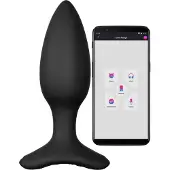 Lovense Hush 2 S - Plug anal vibrant contrôlable par application (38 mm, noir)