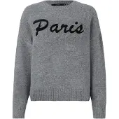 Vero Moda Pull-over 'VMBoom' gris chiné / noir