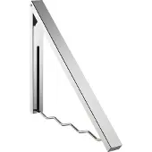 Alco Portemanteau mural, pliable, matériel de montage inclus, fer, argent-chrome