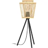 Eglo Lampe de table en bois Hykeham 57 cm de haut