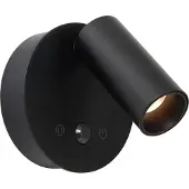 Lucide Lampe murale rechargeable avec capteur Toni Noir magnétique