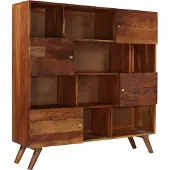vidaXL Highboard bois ancien massif 150x40x152 cm