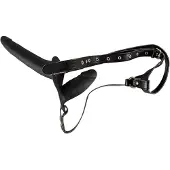 You2Toys - gode-ceinture duo en silicone (noir)