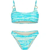 C&City Bikini azur / blanc cassé