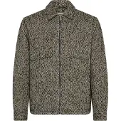 Scotch & Soda Multicoloured Tweed Blend Overshirt Gris M Homme