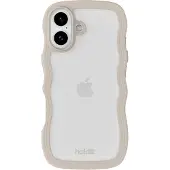 Holdit Coque Wavy pour Apple iPhone 17 - Transparent / Light Beige