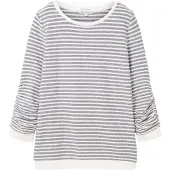 Tom Tailor DENIM Sweat-shirt bleu fumé / blanc