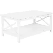 Beliani Table Basse Blanche Foster