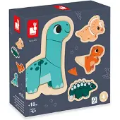 Janod DINO- 4 PUZZLES EVOLUTIFS DINO