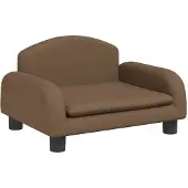 vidaXL Canapé pour enfants Marron 50x40x30 cm Tissu