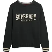 Superdry Pull-over 'Slouchy Intarsia' beige / gris chiné