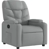 vidaXL Fauteuil relax gris clair Tissu