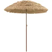 vidaXL Parasol de jardin Nature 160 x 160 x 196 cm