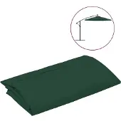 vidaXL Housse de rechange pour parasol vert 300 cm