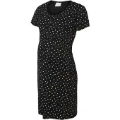 Mamalicious Chemise de nuit noir / blanc