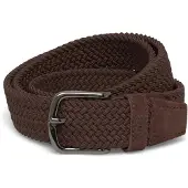 BOSS Ceinture tissée avec finitions en cuir