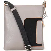 Mywalit Sac à bandoulière gris / noir