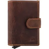 Green Burry Porte-cartes en cuir jusqu'à 12 cartes protection RFID avec compartiment pour la monnaie Greenburry