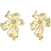 Yokoamii Boucles d'oreilles jaune d'or