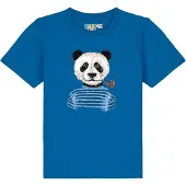 Watabout.kids T-Shirt 'Panda' bleu roi