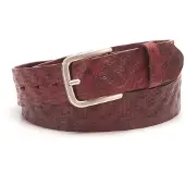 BA98 Ceinture 'Cologne' rouge / rouge rouille