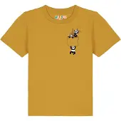 Watabout.kids T-Shirt 'Pocket Pandas' ocre / mélange de couleurs