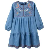 Zippy 3107515901 Long Sleeve Dress Bleu 3-4 Years Fille