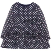 Boboli Chiffon Long Sleeve Short Dress Bleu 12 Months Fille
