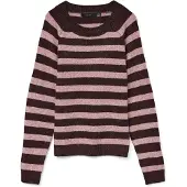 Vero Moda Pull-over 'VMDOFFY' rose / lie de vin