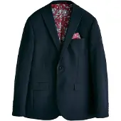 Next Veste de costume bleu marine / rouge