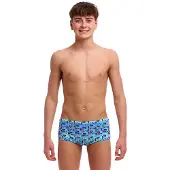 Funky Trunks Sidewinder Swimming Boxer Bleu 8 Years Garçon
