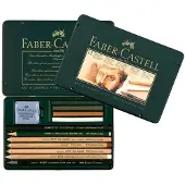 Faber-Castell PITT Monochrome Lot de 12