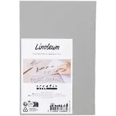 Creativ Company CC Plaque de linoléum en caoutchouc 10x15cm Gris clair 2 pièces