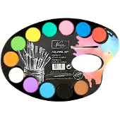 PADU Verfpalet Aquarel, 12 Kleuren