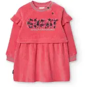 Boboli Knit Long Sleeve Dress Rose 24 Months Fille