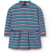 Boboli Velour Striped Long Sleeve Dress Multicolore 24 Months Fille