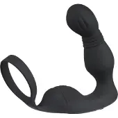 Anal Fantasy Elite - vibromasseur prostatique avec anneau pénien (noir)