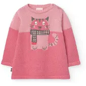 Boboli Knitwear Long Sleeve Dress Rose 6 Months Fille