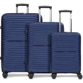 Stratic Ensemble de bagages 'Shine' bleu marine / bleu foncé