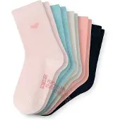 Schiesser Chaussettes 'Rainbow' écru / bleu clair / rose / noir