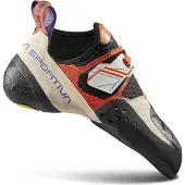 La Sportiva Solution Woman, Escalade, Femme, Chaussures, W00O03 White/Lily Orange, 39 -