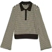 Vero Moda T-shirt 'VMIsabella' crème / noir
