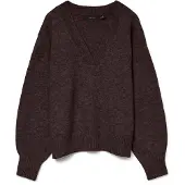 Vero Moda Boom V Neck Sweater Marron XL Femme
